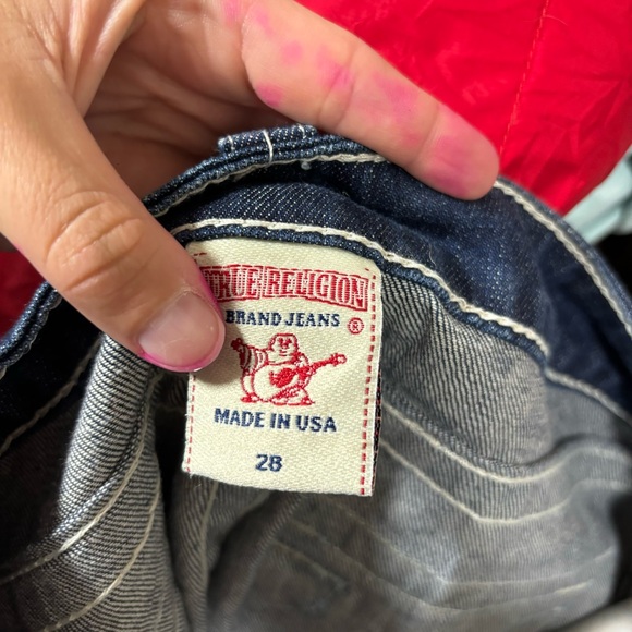 True religion Joey dark wash low rise flare jeans 28 - Picture 4 of 6